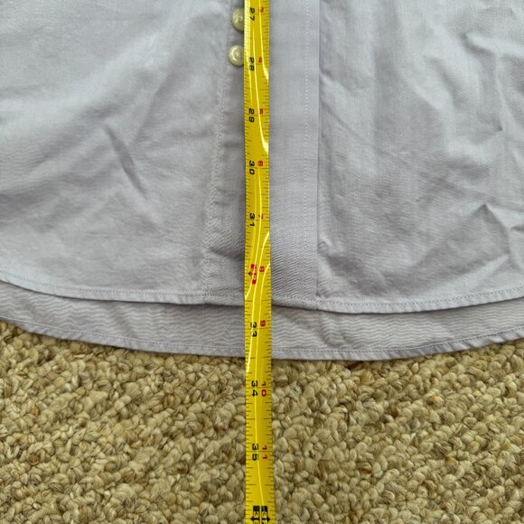 Joseph‎ Abboud Button Front Shirt Mens 16 34/35 Non Iron Lavender - Picture 3 of 7